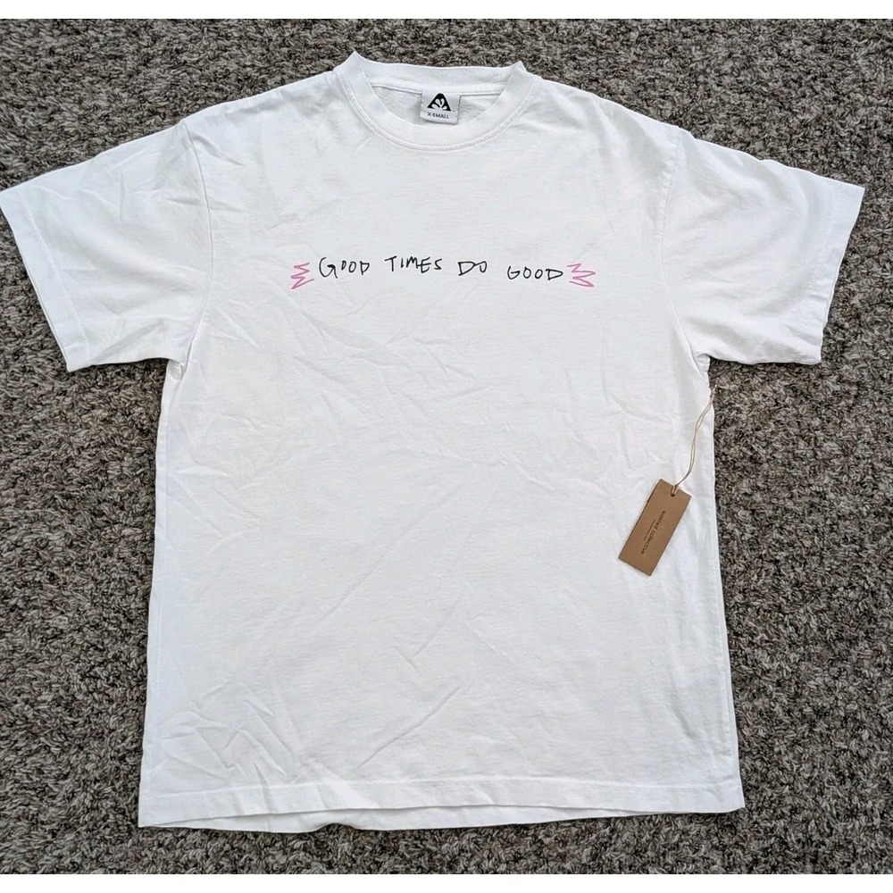 Wasted Collective Good Times Do Good Logo T Shirt XS NWT USA Streetwear Skater‎